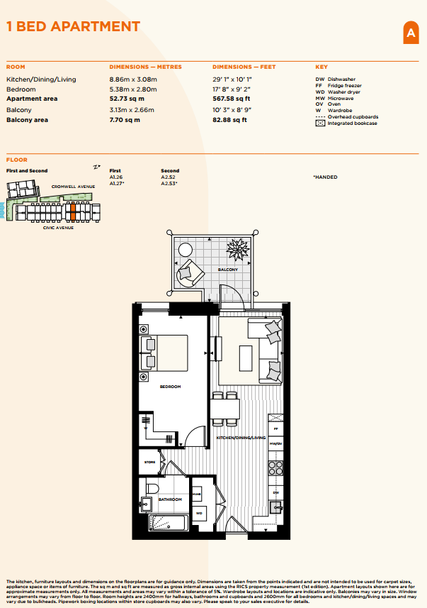 Floorplan for  at Artisi Shared Ownership, 3